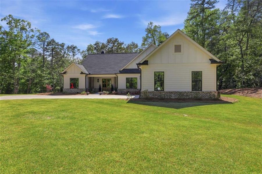 Front exterior of a new home in , Clarkesville, GA, highlighting curb appeal (Image 28).