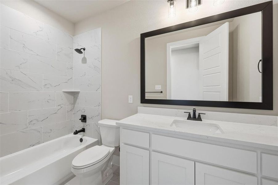 Furnished interior view inside a new home in Coyote Crossing, Godley (Image 11).