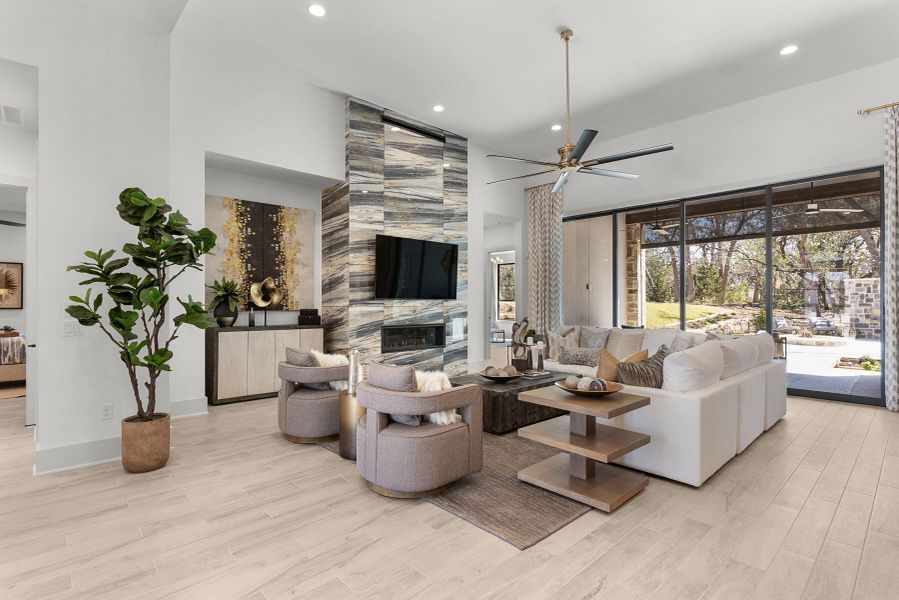 Furnished interior view inside a new home in Belle Oaks, Bulverde (Image 9).
