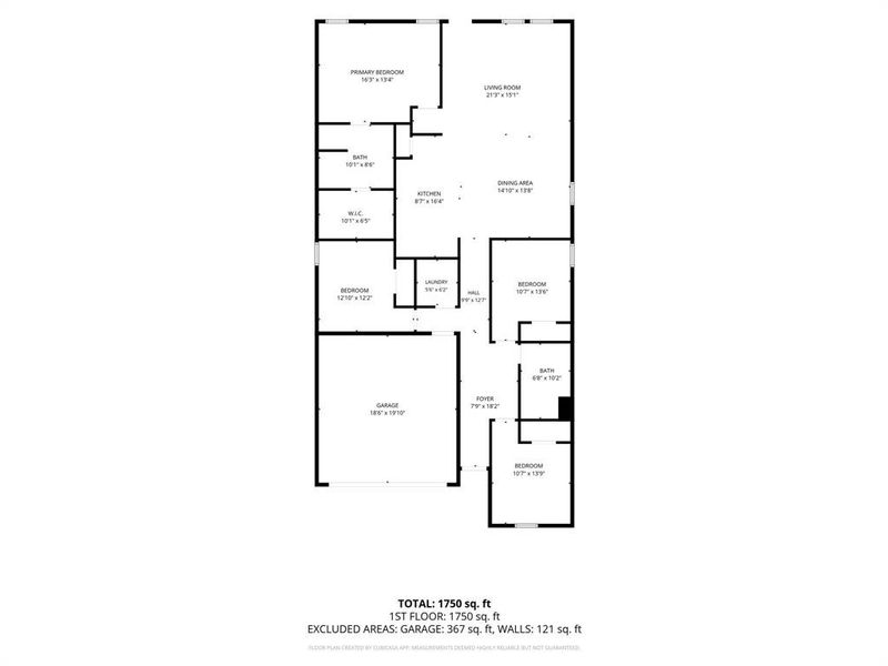 2D floor plan layout of this home in , Waco, TX (Image 4).