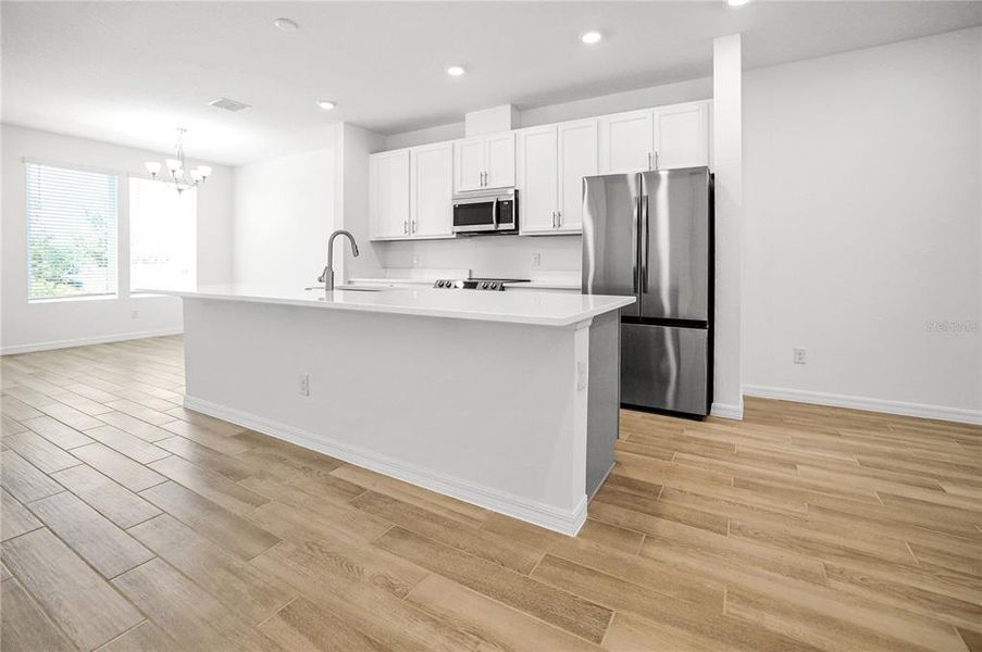 Furnished interior view inside a new home in , St. Cloud (Image 6). Furnished interior view inside a new home in , St. Cloud (Image 6).