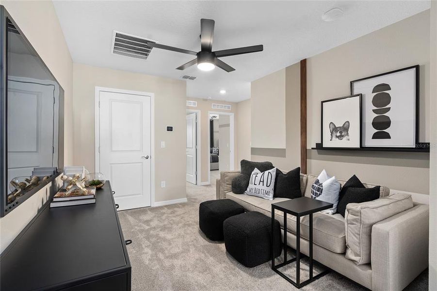 Furnished interior view inside a new home in EverBe, Orlando (Image 16).