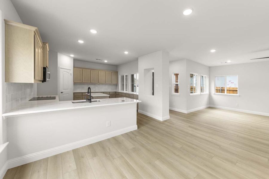 Furnished interior view inside a new home in Keeneland, Aubrey (Image 5).