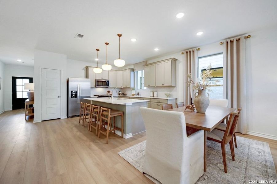 Furnished interior view inside a new home in Nopal Valley, San Antonio (Image 9).