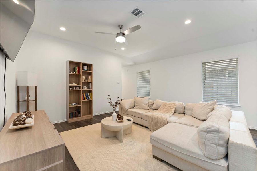 Furnished interior view inside a new home in Sunterra, Katy (Image 6). Furnished interior view inside a new home in Sunterra, Katy (Image 6).