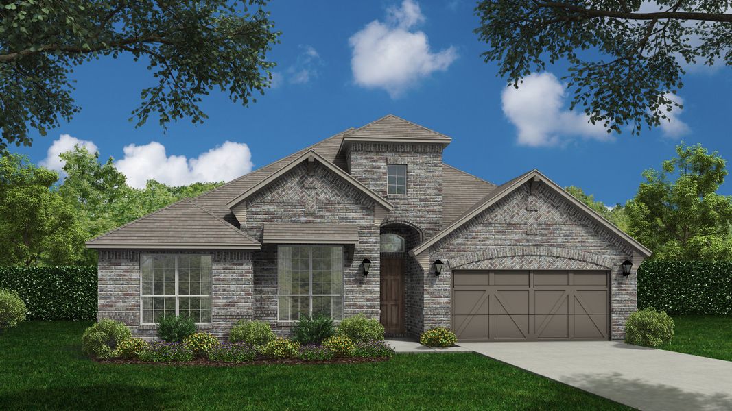 Plan 1685 Elevation C by American Legend Homes