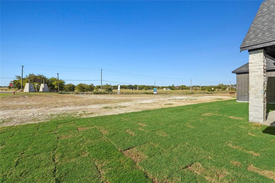 View of yard with a rural view View of yard with a rural view