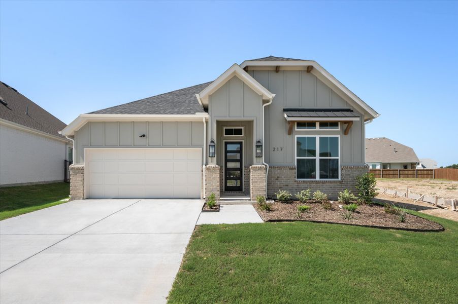 Representative exterior photo of a completed home built from the Aubrey by Our Country Homes in Parks of Aledo, Aledo, TX (Image 8).