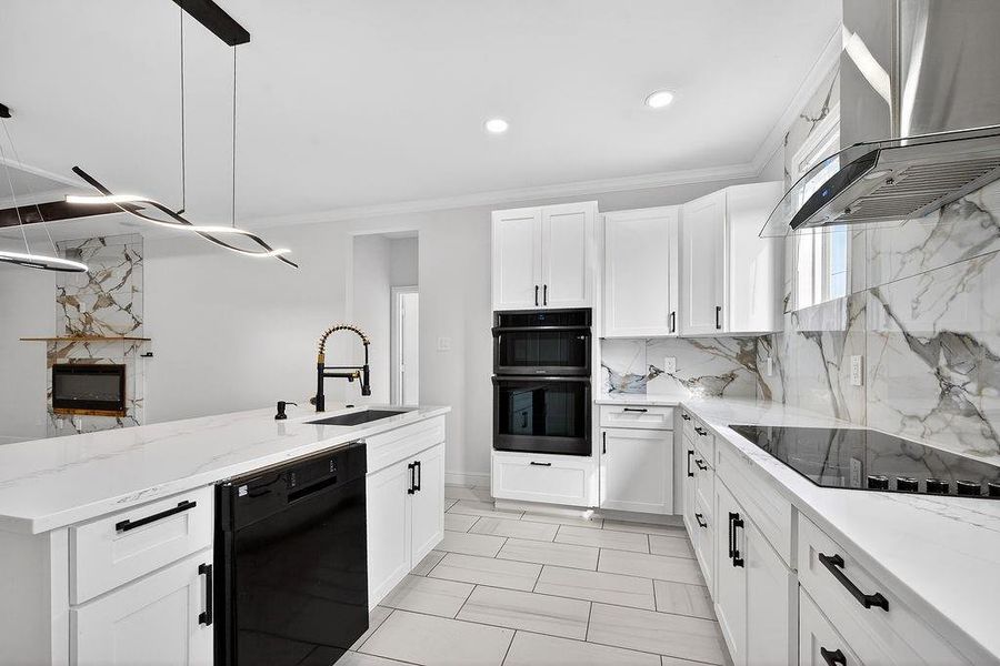 Furnished interior view inside a new home in , Gun Barrel City (Image 9). Furnished interior view inside a new home in , Gun Barrel City (Image 9).