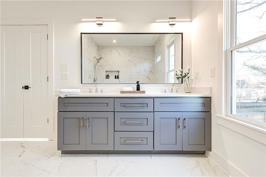 Furnished interior view inside a new home in , Atlanta (Image 18). Furnished interior view inside a new home in , Atlanta (Image 18).