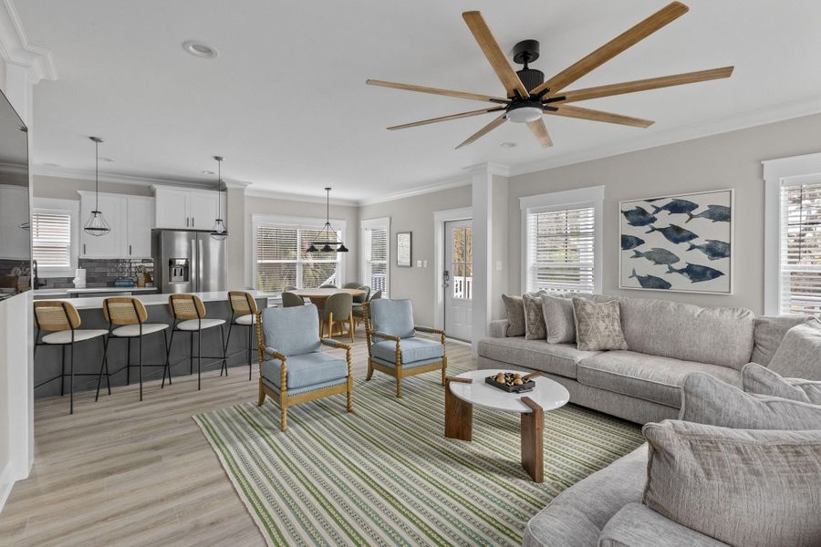 Furnished interior view inside a new home in , Edisto Island (Image 43).