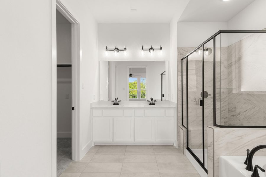 Representative furnished interior of a home built from the Cameron by Tri Pointe Homes in LaPrelle, Haslet (Image 8).