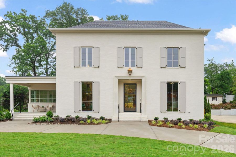 Front exterior of a new home in , Charlotte, NC, highlighting curb appeal (Image 2). Front exterior of a new home in , Charlotte, NC, highlighting curb appeal (Image 2).