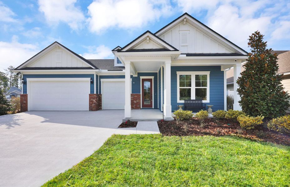 Representative exterior photo of a completed home built from the Mahogany by Pulte Homes in Fiddler's Cove, Kingsland, GA (Image 20).