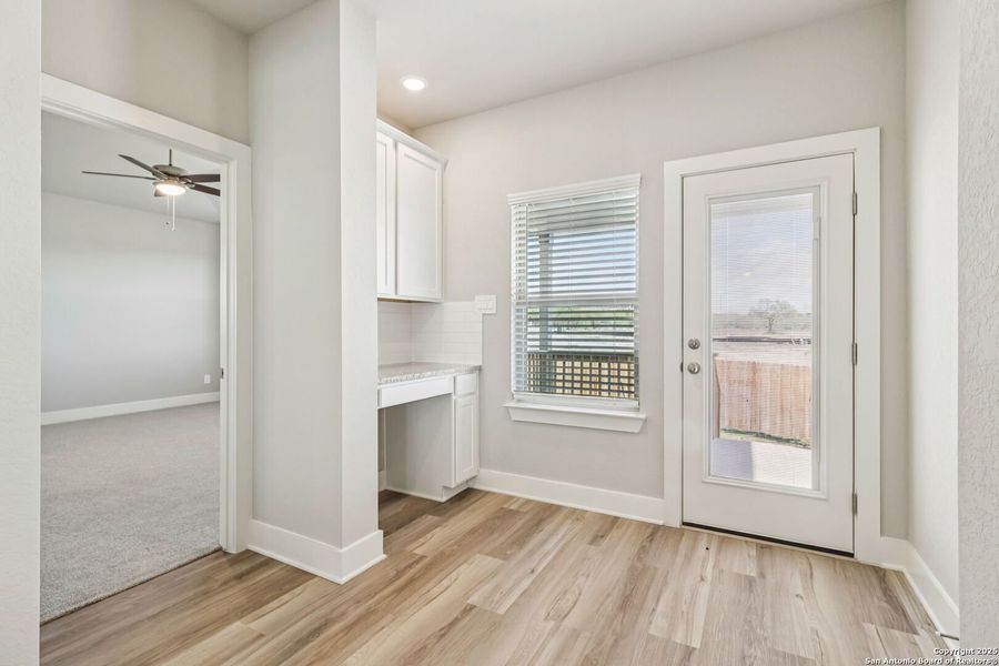 Spacious, unfurnished interior of a new home in Remington Ranch, San Antonio (Image 12). Spacious, unfurnished interior of a new home in Remington Ranch, San Antonio (Image 12).