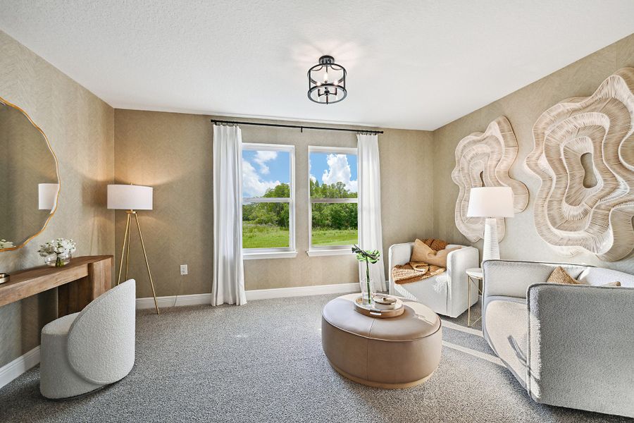 Furnished interior view inside a new home in Estates at Lake Jesup, Sanford (Image 7).