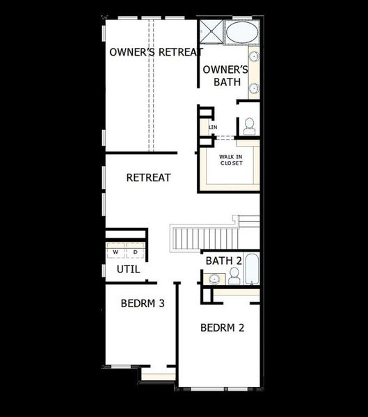 2D floor plan layout of this home in Trails at Waterside - Garden Series, Fort Worth, TX (Image 2). 2D floor plan layout of this home in Trails at Waterside - Garden Series, Fort Worth, TX (Image 2).