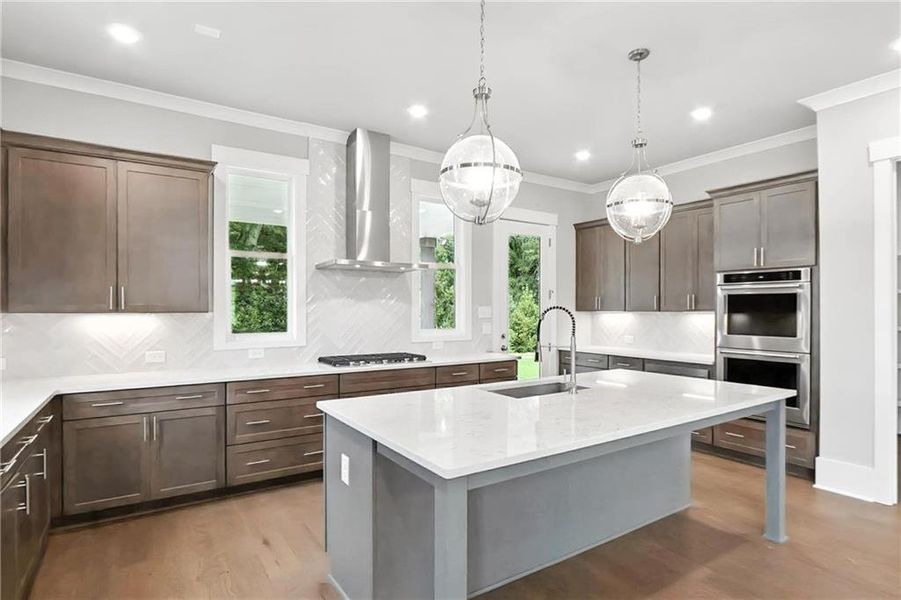 Furnished interior view inside a new home in Old Town Estates, Dacula (Image 6).