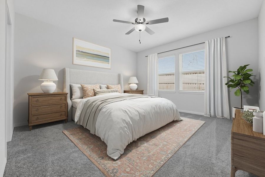 Furnished interior view inside a new home in Sunfield, Buda (Image 8).