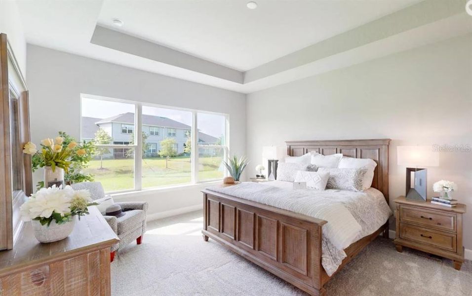 Furnished interior in a model home at Westlake Single Family in Ormond Beach (Image 9).