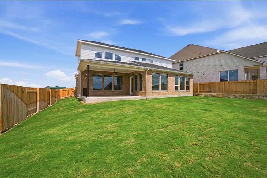 Exterior details and patio area of a home in Sunfield, Buda (Image 25). Exterior details and patio area of a home in Sunfield, Buda (Image 25).