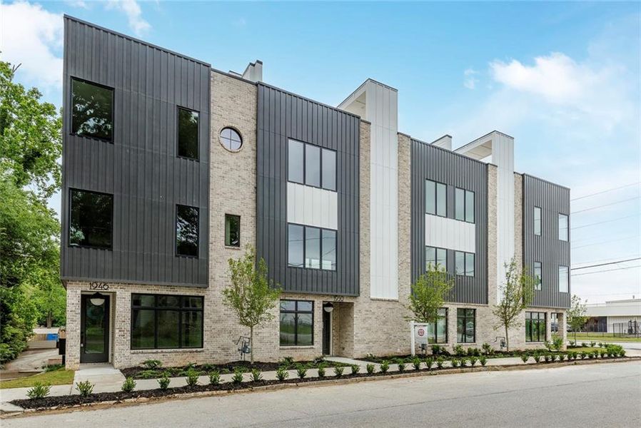 Front exterior of a new home in , Chamblee, GA, highlighting curb appeal (Image 1). Front exterior of a new home in , Chamblee, GA, highlighting curb appeal (Image 1).