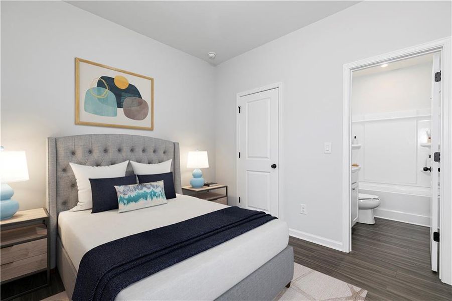 Furnished interior view inside a new home in , Powder Springs (Image 10).