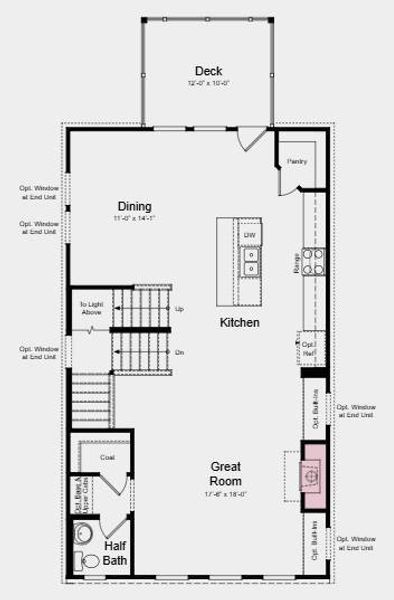 2D floor plan layout of this home in Alder Creek, Cumming, GA (Image 3).