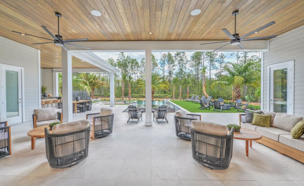 Exterior details and patio area of a home in Courtney Grove, St. Augustine (Image 37). Exterior details and patio area of a home in Courtney Grove, St. Augustine (Image 37).