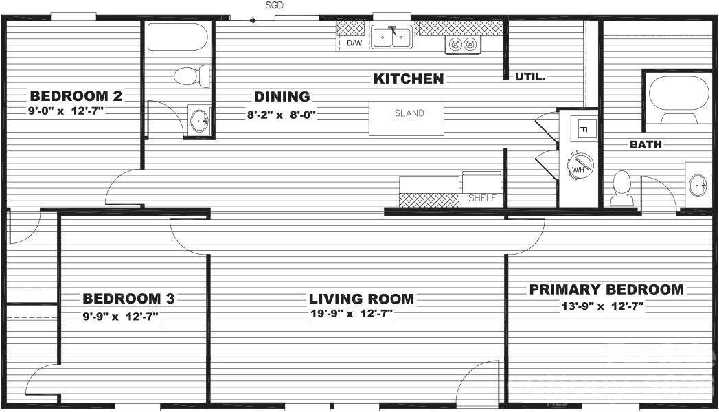 2D floor plan layout of this home in , Marion, NC (Image 3). 2D floor plan layout of this home in , Marion, NC (Image 3).