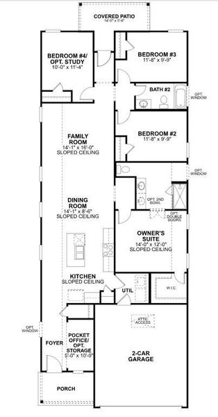 2D floor plan layout of this home in Moran Ranch, Willis, TX (Image 4).
