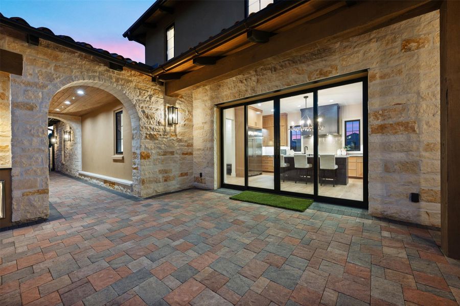 Separate entry to guest quarters/casita is in walkway just beyond front gate entrance.