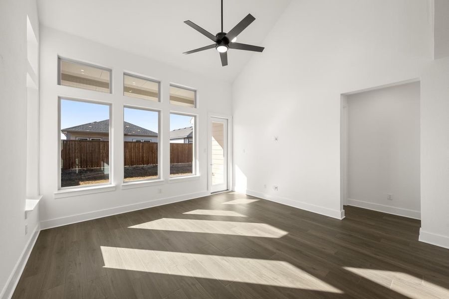 Spacious, unfurnished interior of a new home in The Meadows, Denton (Image 23). Spacious, unfurnished interior of a new home in The Meadows, Denton (Image 23).