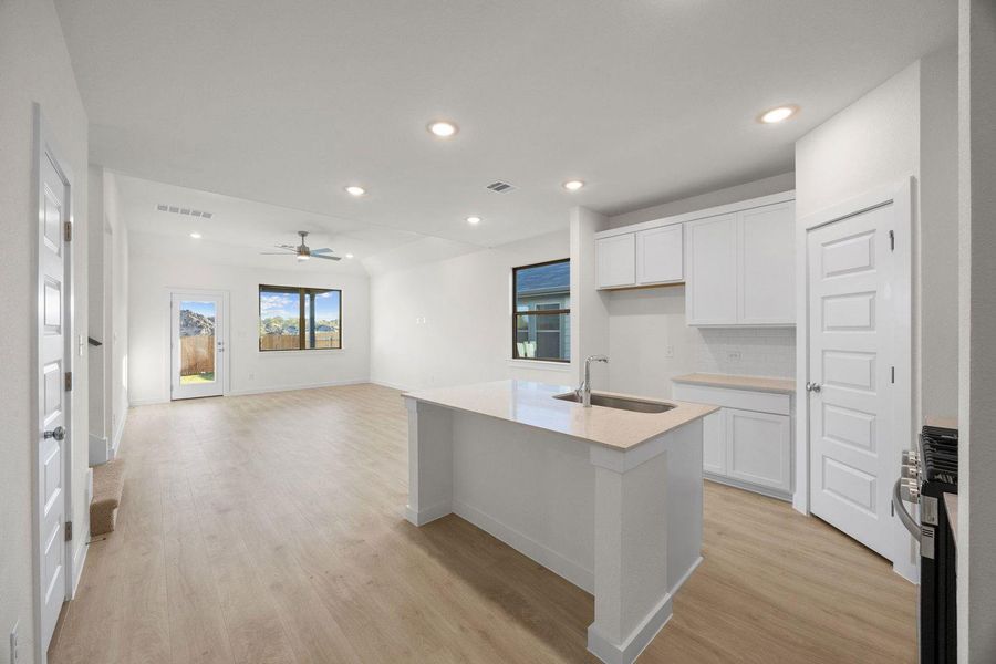Furnished interior view inside a new home in Prairie Winds, Hutto (Image 3).