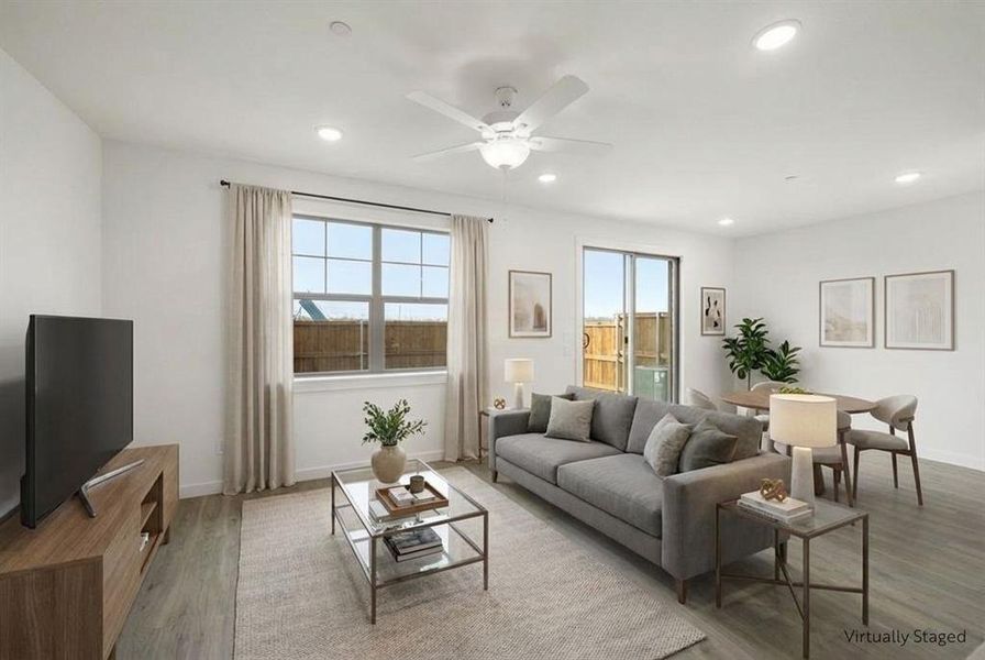 4611 Hawks TRail living room vs Lotus