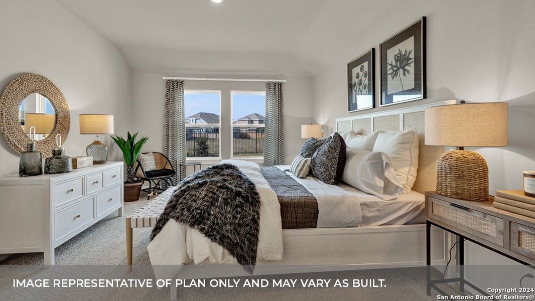 Furnished interior view inside a new home in Trace, San Marcos (Image 26).
