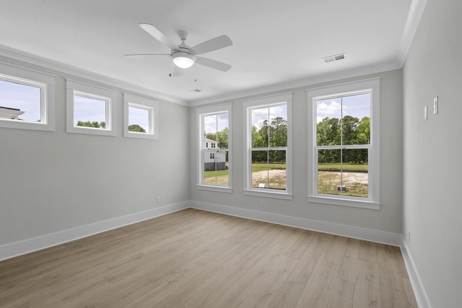 Spacious, unfurnished interior of a new home in Miller's Crossing, Johns Island (Image 15). Spacious, unfurnished interior of a new home in Miller's Crossing, Johns Island (Image 15).