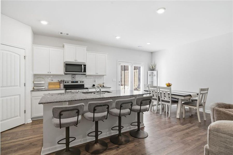 Furnished interior view inside a new home in , Dahlonega (Image 16). Furnished interior view inside a new home in , Dahlonega (Image 16).