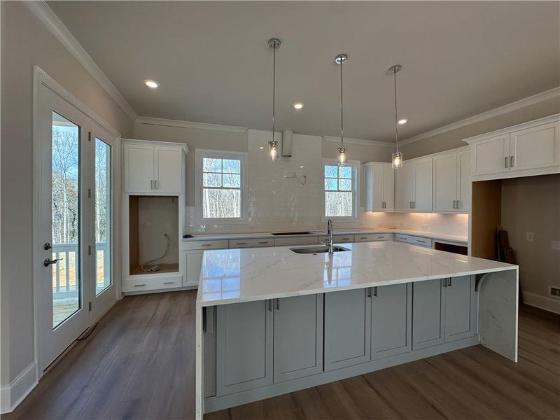 Furnished interior view inside a new home in Waterside Single Family, Peachtree Corners (Image 10).