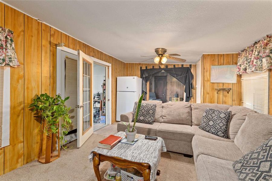 Second living room at the back of the house