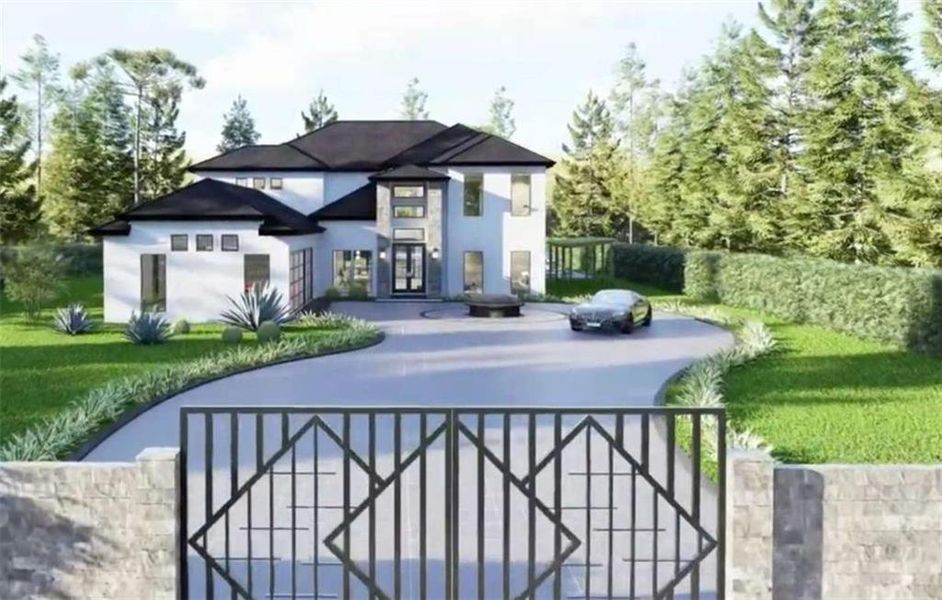 Front exterior of a new home in , Conyers, GA, highlighting curb appeal (Image 20). Front exterior of a new home in , Conyers, GA, highlighting curb appeal (Image 20).