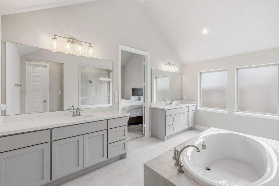 Furnished interior view inside a new home in Riceland, Mont Belvieu (Image 28).