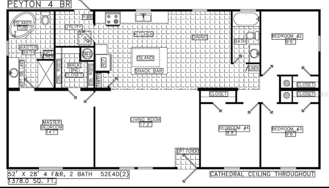 2D floor plan layout of this home in , Ocala, FL (Image 3).