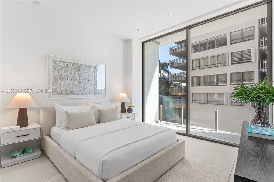 Furnished interior view inside a new home in , Miami (Image 29).