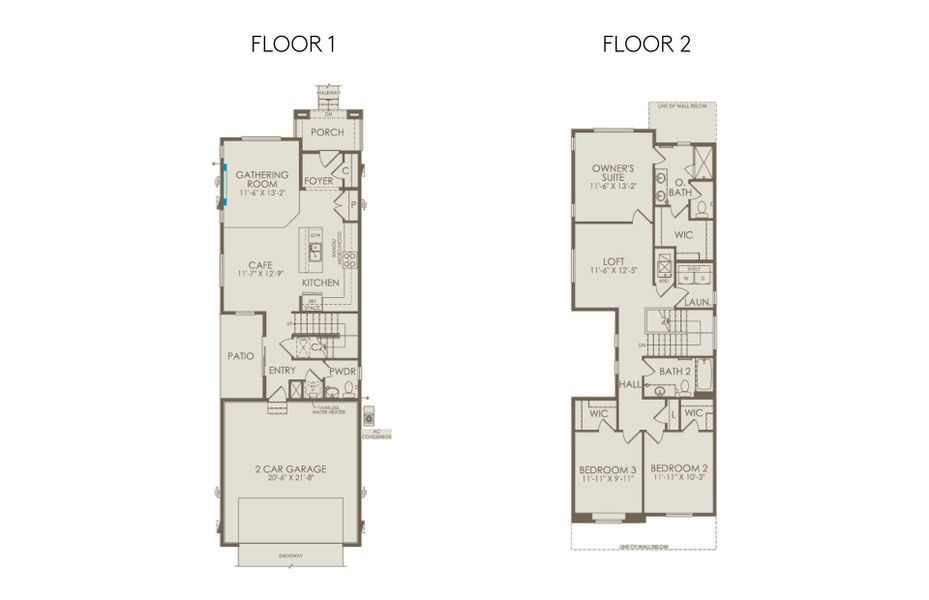 2D floor plan layout of this home in Painted Prairie, Aurora, CO (Image 5).