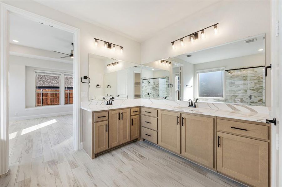 Furnished interior view inside a new home in Devonshire Classic 60-65, Forney (Image 13). Furnished interior view inside a new home in Devonshire Classic 60-65, Forney (Image 13).