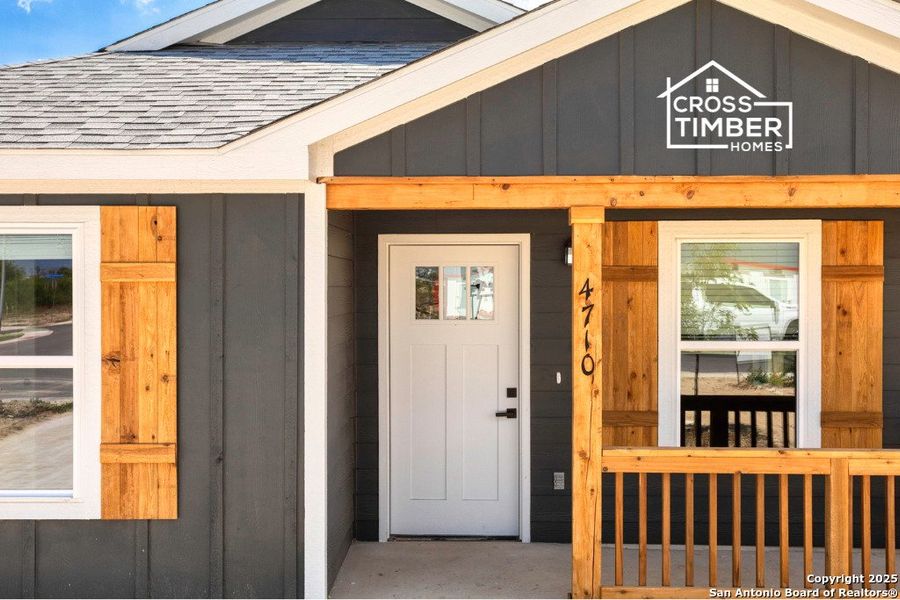 Front exterior of a new home in , San Antonio, TX, highlighting curb appeal (Image 20).