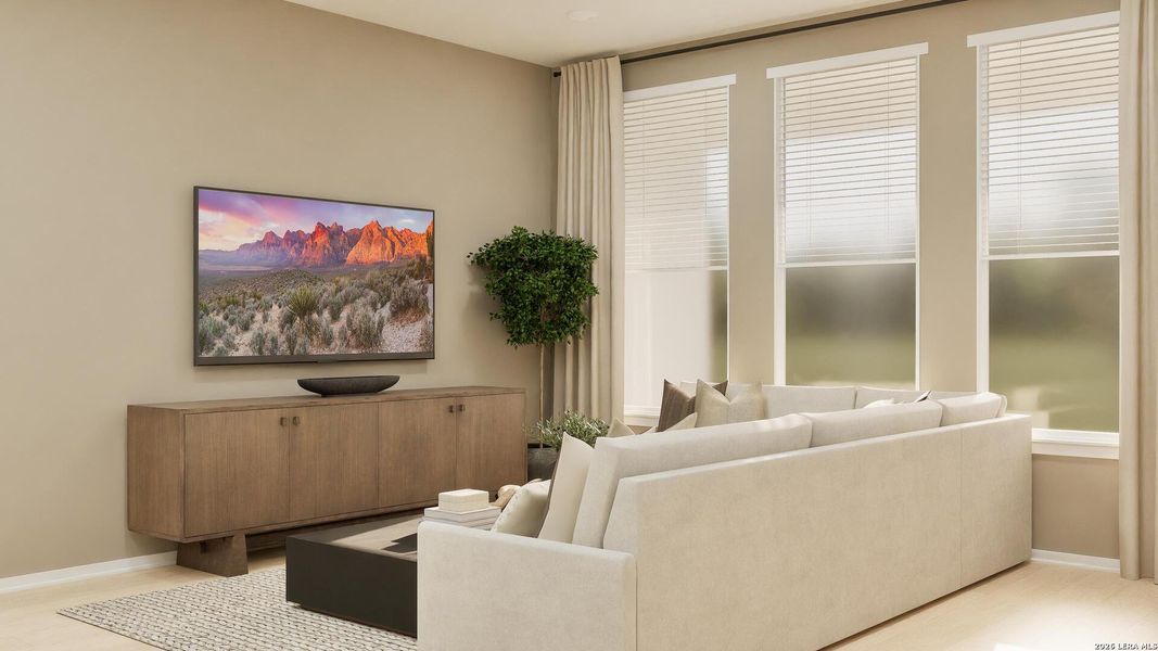 Furnished interior view inside a new home in Gatehouse, New Braunfels (Image 14).