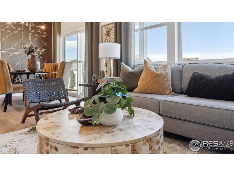 Furnished interior view inside a new home in Villas at Vantage, Berthoud (Image 6).