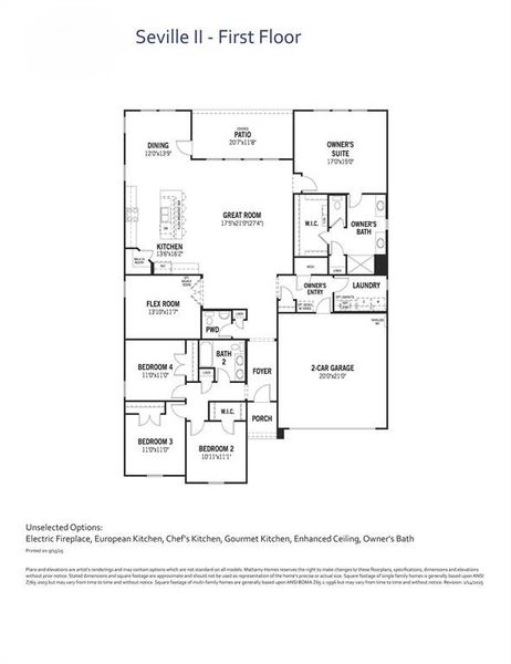 Seville II - Floor Plan